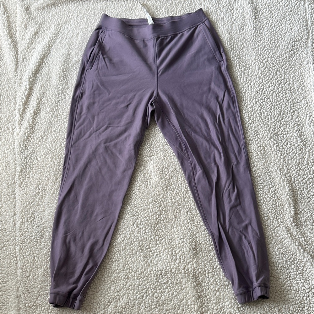 Lululemon Adapted State High Rise Fleece Jogger Full Length Size 8 Purple Ash